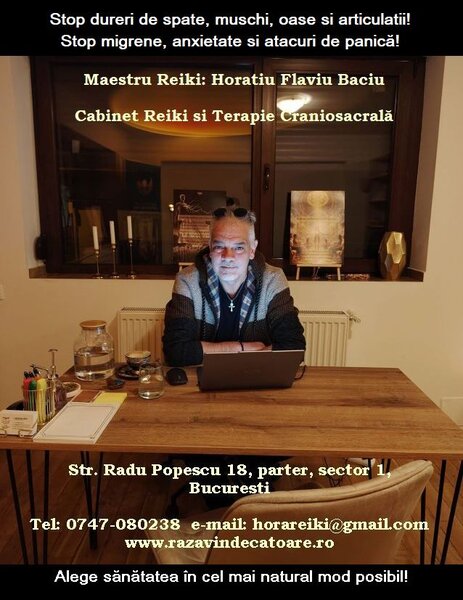 Terapie si cursuri Reiki, cu maestrul Horatiu Flaviu Baciu, Bucuresti